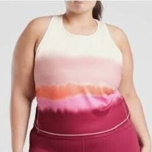 Athleta Shanti Printed Crop Tank NWT‎ Size 2X